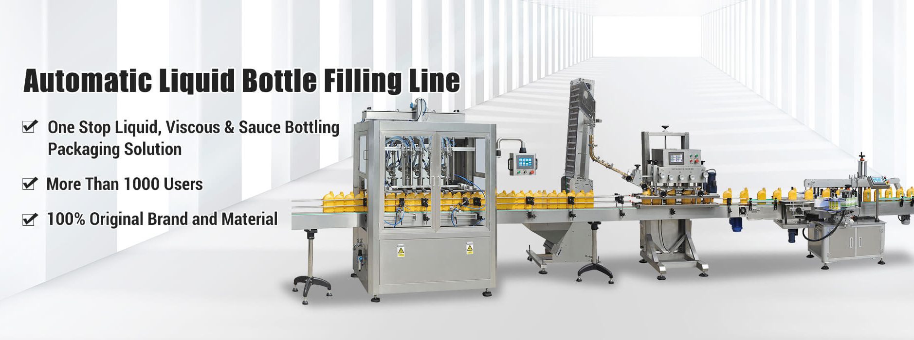 Línia d'ompliment d'ampolles