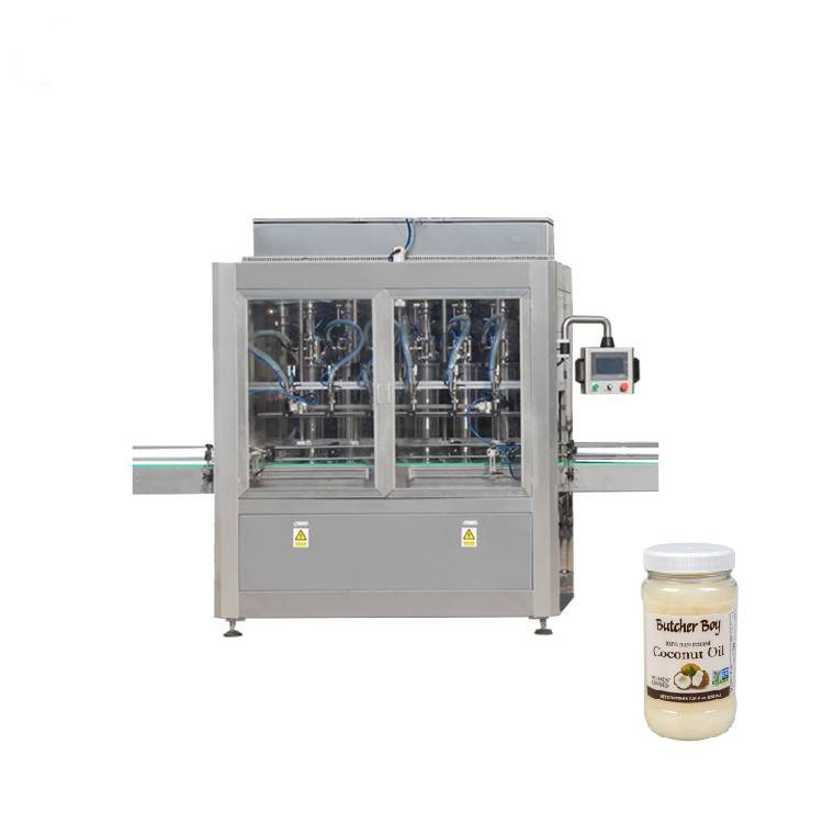 Màquina de farciment de pots de vidre de control de PLC de 8 broquets